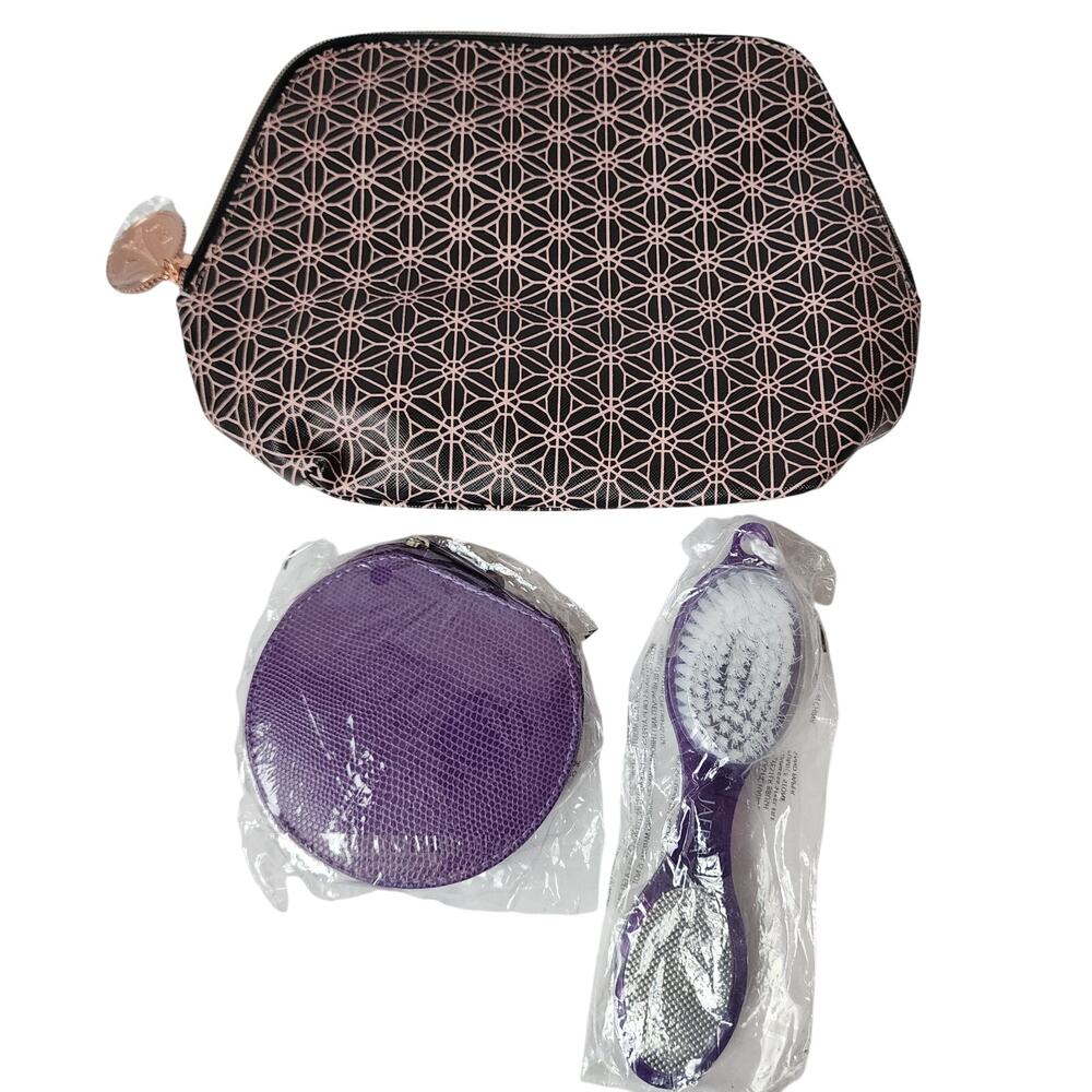 Jafra Toiletry Cosmetic Bag With Pedicure Kit New Without Tags
